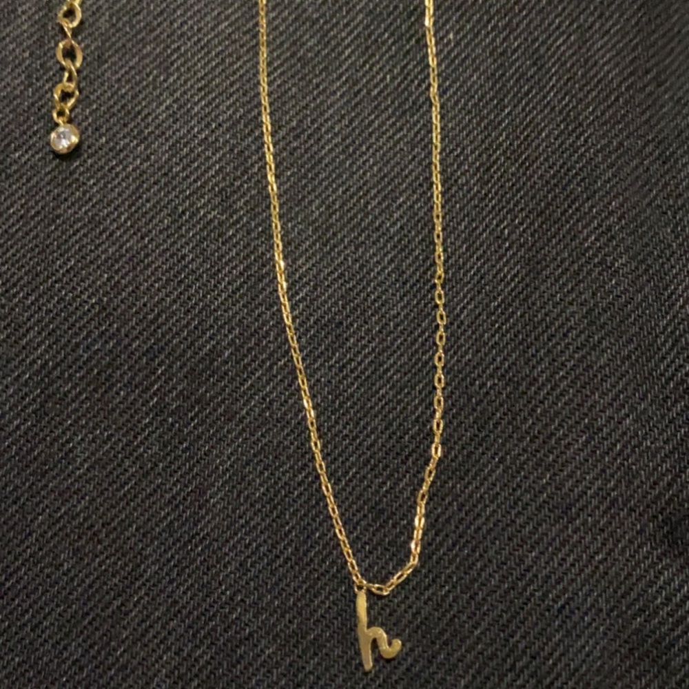 Kate Spade H initials necklace